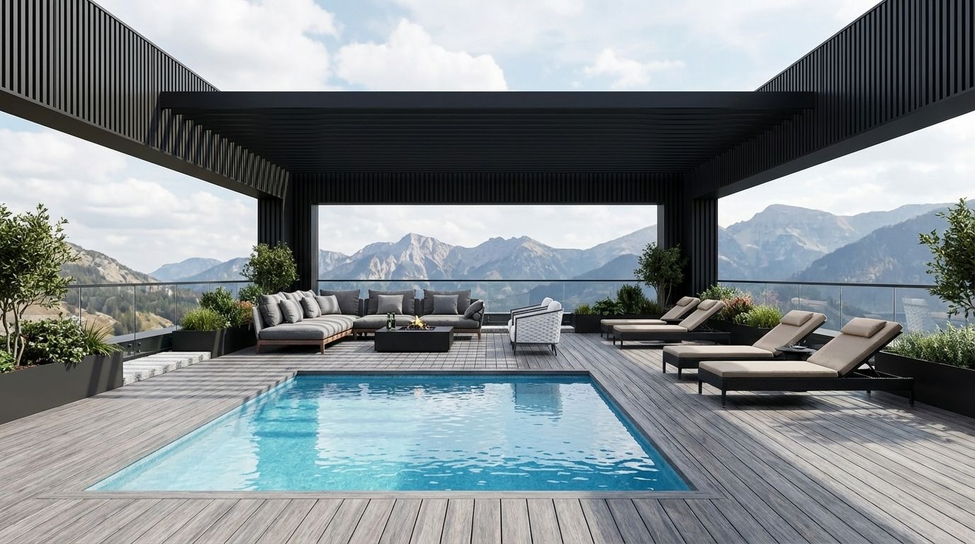 Terrasse de piscine – Bruggan