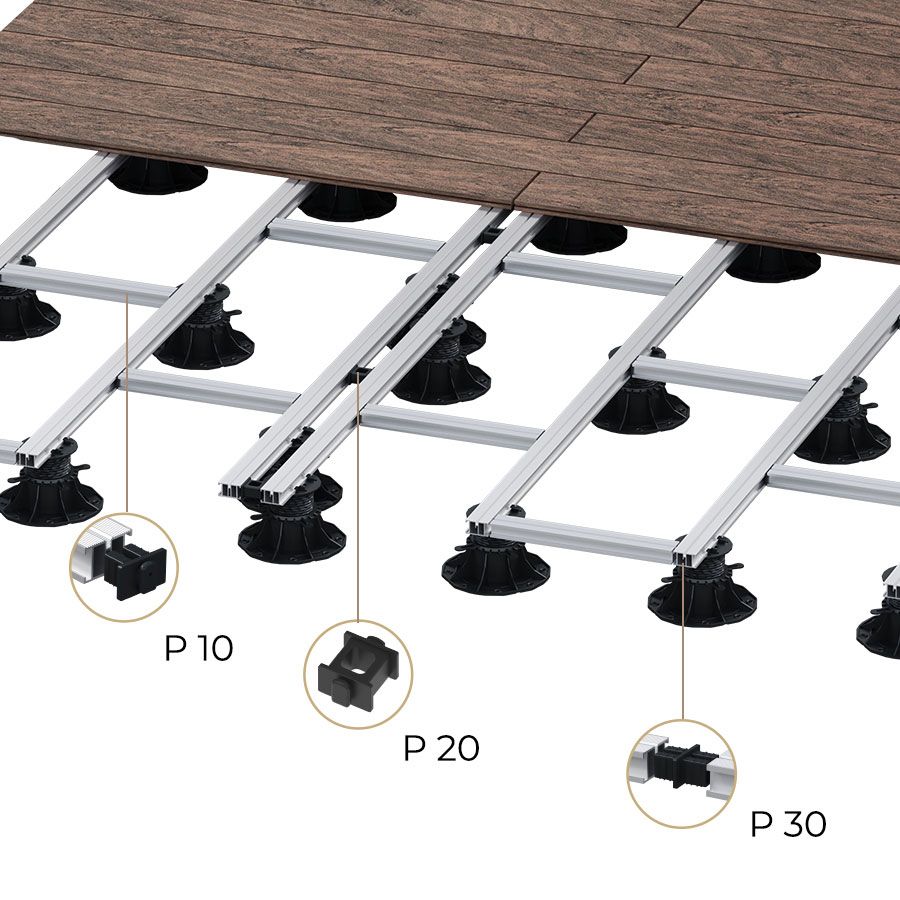 Structure porteuse de terrasse